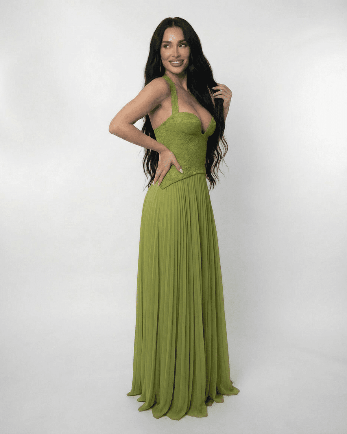 Damen Korsett Maxikleid Schulterfrei Abendkleid