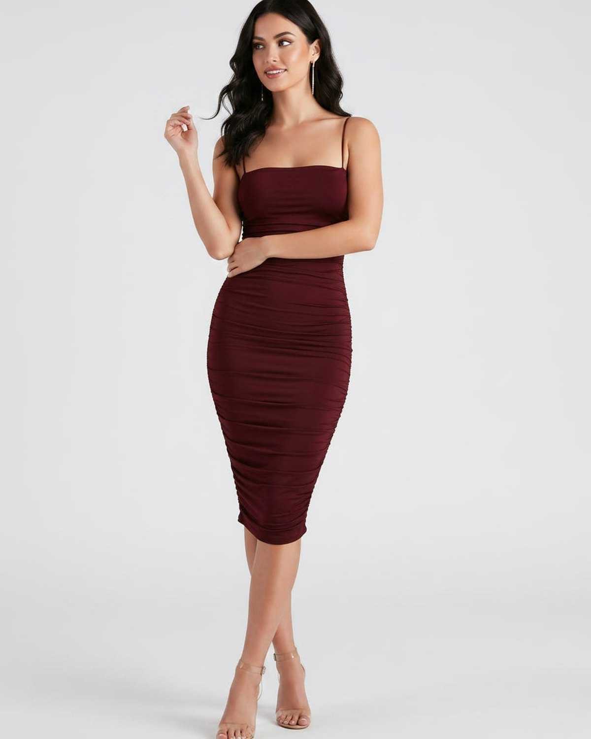Velora Midi Kleid