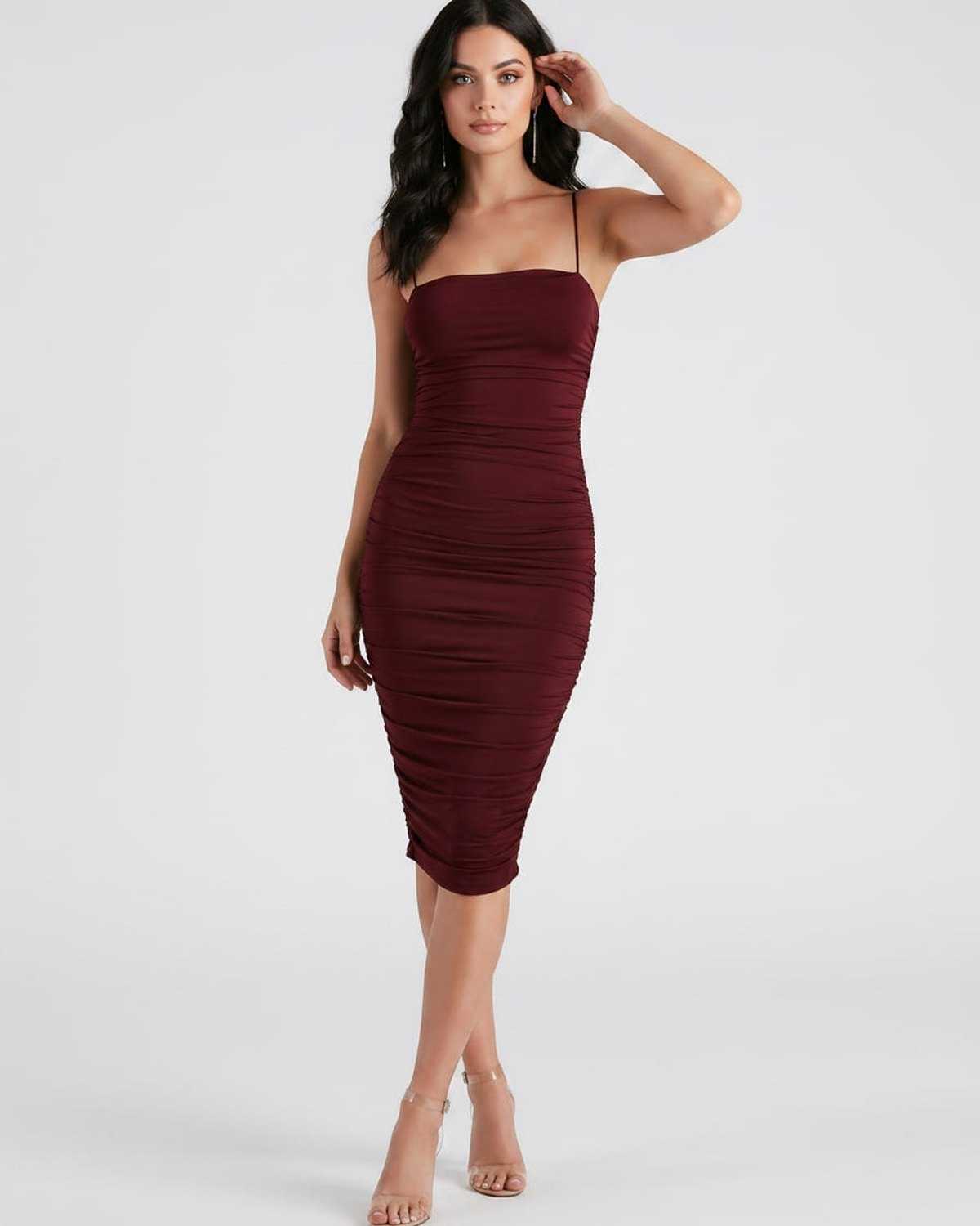 Velora Midi Kleid